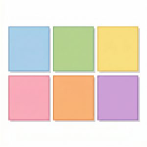 A picture of six squares lined up.