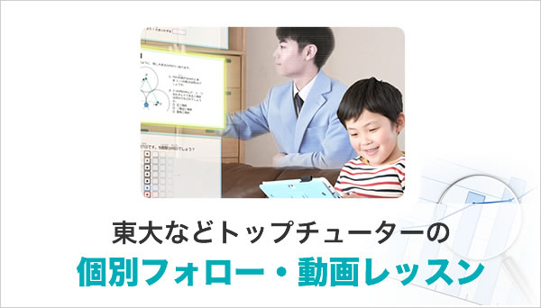 お子様の進み具合に応じて弊社よりメールを差し上げる「個人サポート」「ビデオレター」