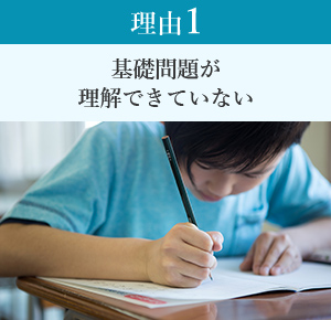 基礎問題が理解できていない