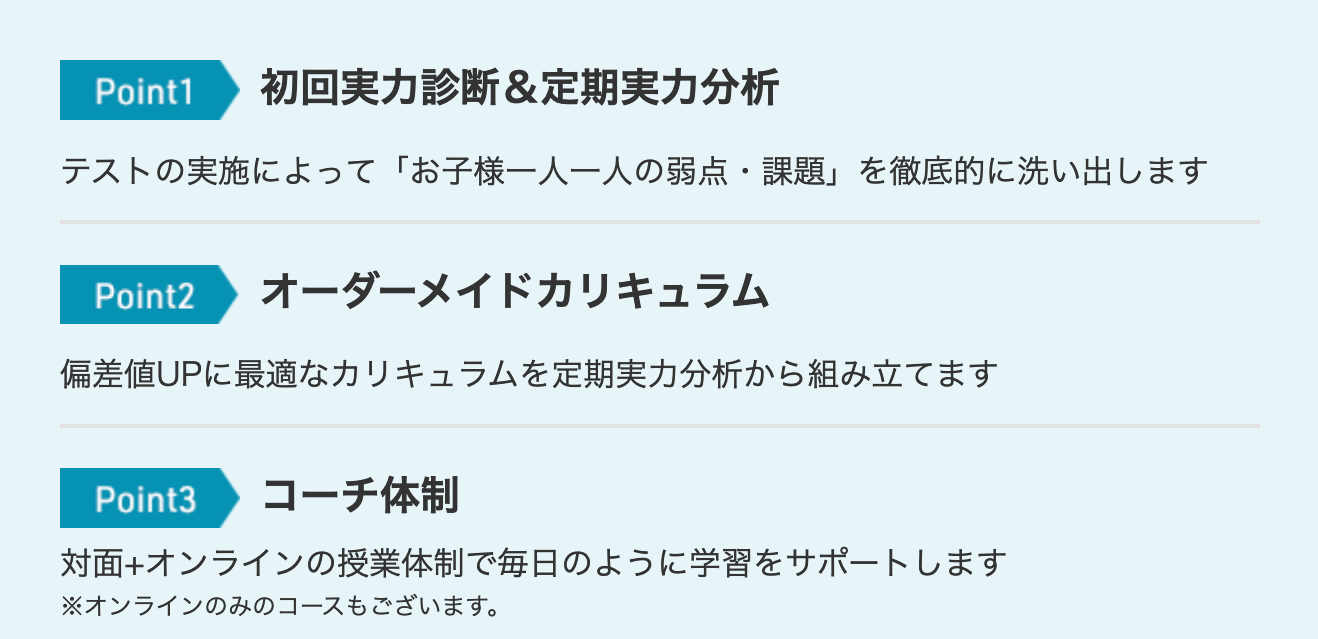 お子様の苦手・性格に合わせたオーダーメイドカリキュラムで徹底コーチング